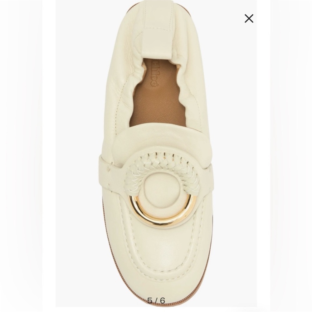 See By Chloe Hana Cream Loafers NWOT